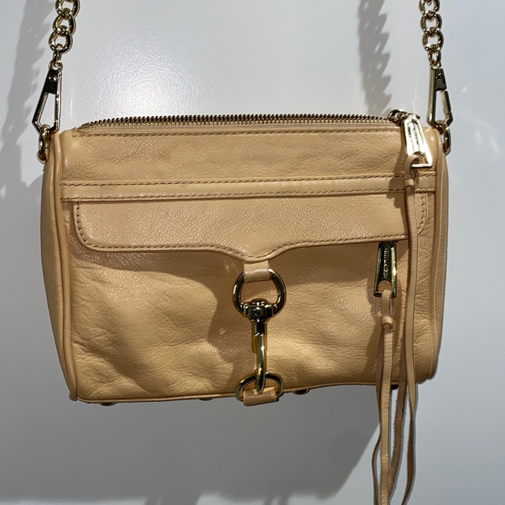 Rebecca Minkoff crossbody in nude. Worn twice